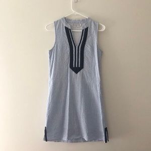 Duffield Lane blue sleevless dress